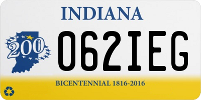 IN license plate 062IEG