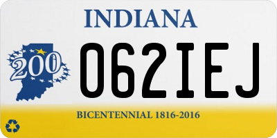 IN license plate 062IEJ