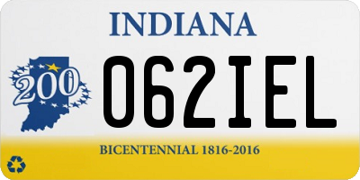 IN license plate 062IEL