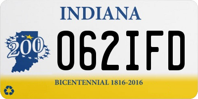 IN license plate 062IFD