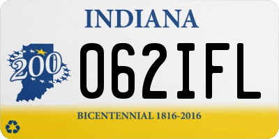 IN license plate 062IFL