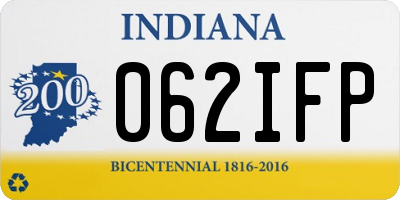 IN license plate 062IFP