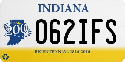 IN license plate 062IFS