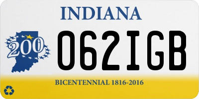 IN license plate 062IGB
