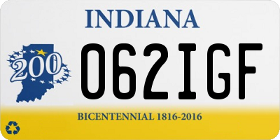 IN license plate 062IGF