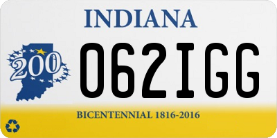 IN license plate 062IGG