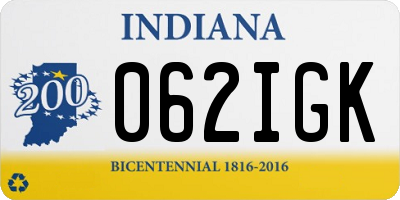 IN license plate 062IGK