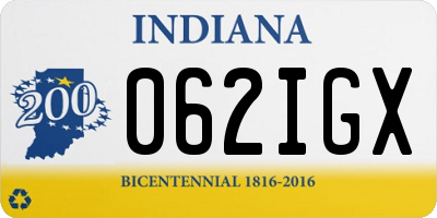 IN license plate 062IGX
