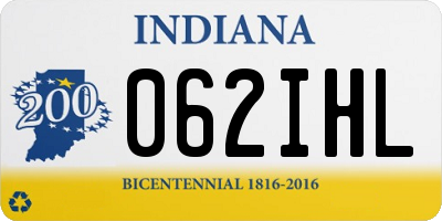 IN license plate 062IHL