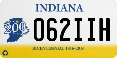 IN license plate 062IIH