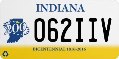 IN license plate 062IIV