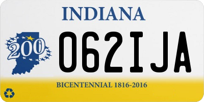 IN license plate 062IJA