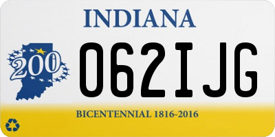 IN license plate 062IJG