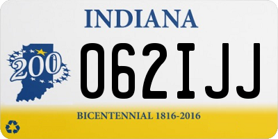 IN license plate 062IJJ