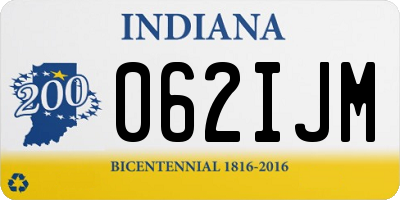 IN license plate 062IJM