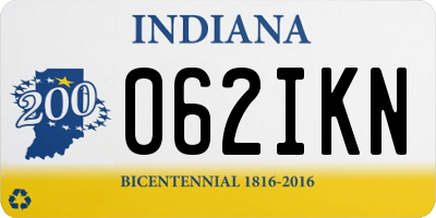 IN license plate 062IKN