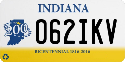 IN license plate 062IKV