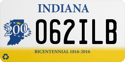 IN license plate 062ILB