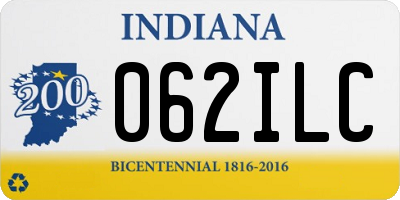 IN license plate 062ILC