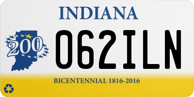 IN license plate 062ILN