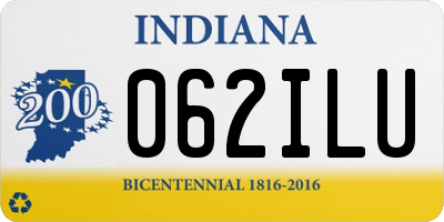 IN license plate 062ILU