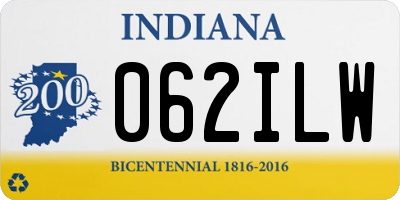 IN license plate 062ILW