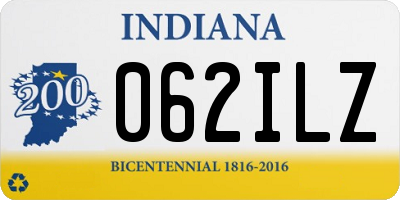IN license plate 062ILZ