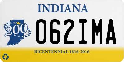 IN license plate 062IMA