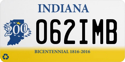 IN license plate 062IMB