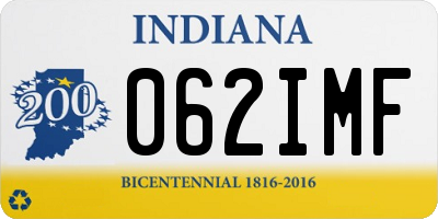 IN license plate 062IMF