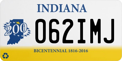 IN license plate 062IMJ