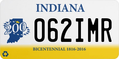 IN license plate 062IMR