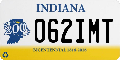 IN license plate 062IMT