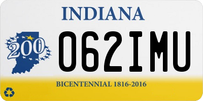 IN license plate 062IMU
