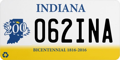 IN license plate 062INA