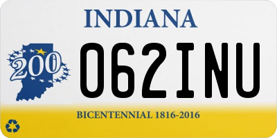 IN license plate 062INU