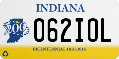 IN license plate 062IOL