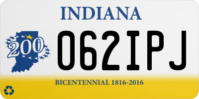 IN license plate 062IPJ