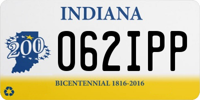 IN license plate 062IPP