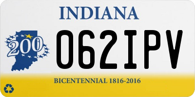 IN license plate 062IPV