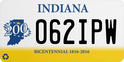 IN license plate 062IPW