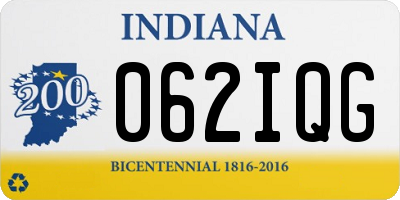 IN license plate 062IQG