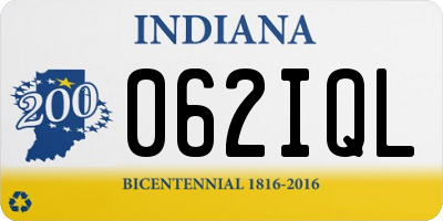 IN license plate 062IQL