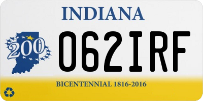 IN license plate 062IRF
