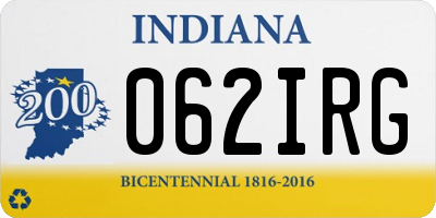 IN license plate 062IRG