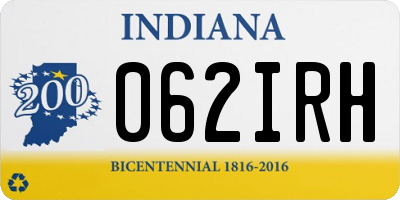 IN license plate 062IRH