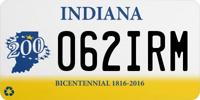IN license plate 062IRM
