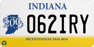 IN license plate 062IRY