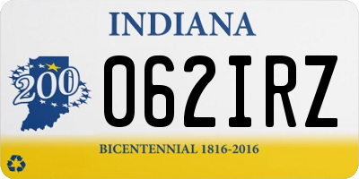 IN license plate 062IRZ