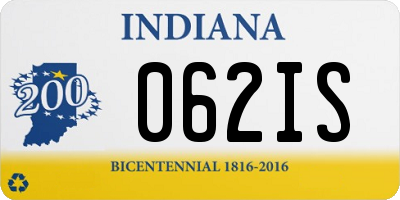 IN license plate 062IS